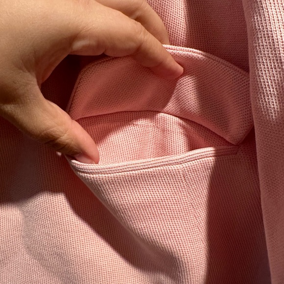 Talbots Plus Size Pink Cotton Blazer Jacket with Gold Buttons Size 18W - Picture 5 of 9